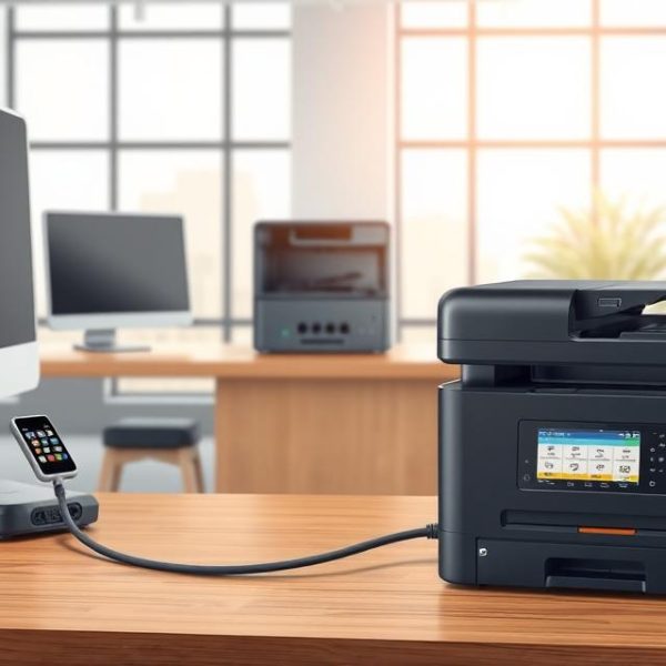 How to connect a network printer to a computer?